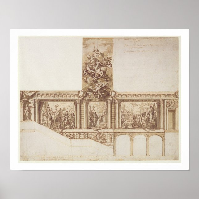 Gestaltung der Deckwände und der Treppe (Stift, br Poster (Vorne)