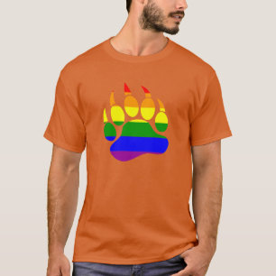 Gestaltung der phantastischen Bärenpaw/Klaw-Regenb T-Shirt