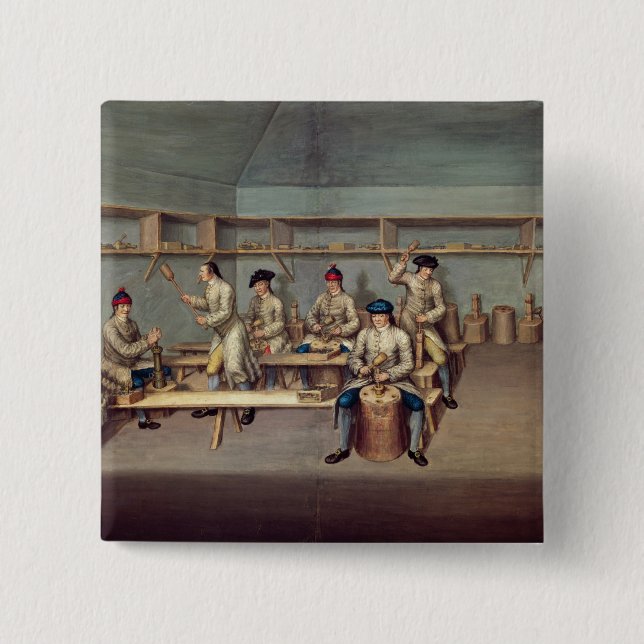 Gestaltung der Pulver-Kugeln Button (Vorderseite)