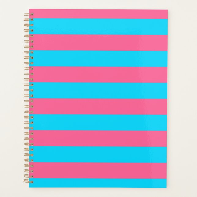 Gestaltung der rosa und blauen Streifen Planer (Vorderseite)