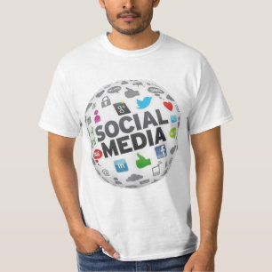 Gestaltung der sozialen Medien T-Shirt