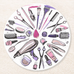 Gestaltung des Schaltkreises Runder Pappuntersetzer