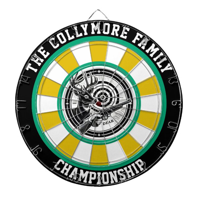 Gestaltung des Waldes mit Hirsch Dartscheibe (vorne)