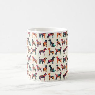 Gestaltung geometrischer Silhouetten Kaffeetasse