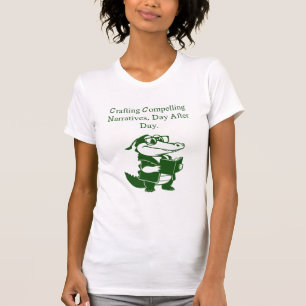 Gestaltung überzeugender Erzählungen Schriftstelle T-Shirt
