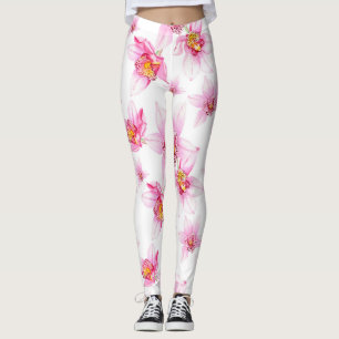 Gestaltung von Aquarellorchideen 15 Leggings