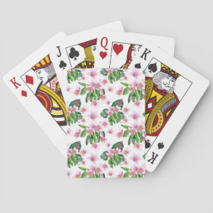 Gestaltung von Aquarellorchideen 30 Spielkarten