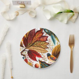 Gestaltung von Herbst und Erntedank Pappteller