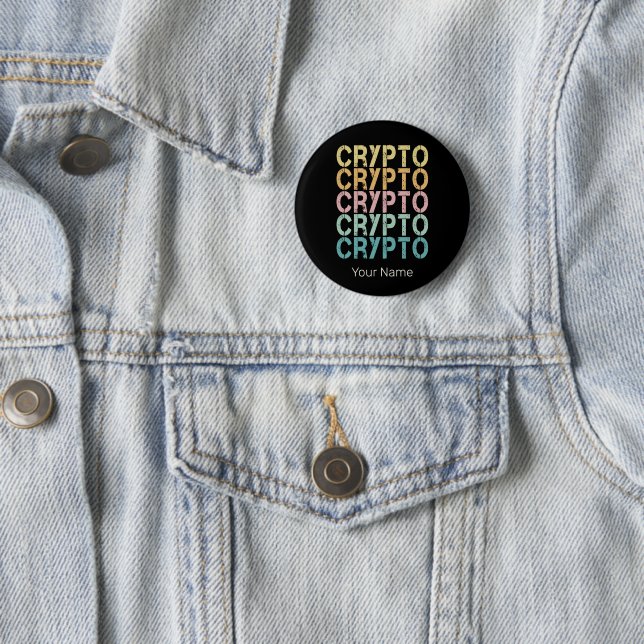 Gestaltung von Krypto-Retro-Buchstaben für Kryptow Button (Beispiel)
