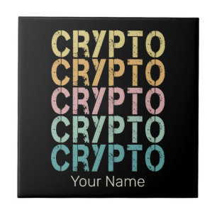 Gestaltung von Krypto-Retro-Buchstaben für Kryptow Fliese