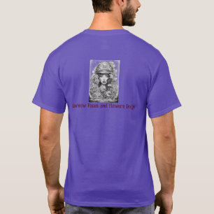 Gestaltung von unterbrochenen Gesichtspunkten und T-Shirt