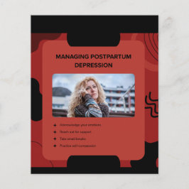 Gestaltung zum Bewusstsein für postpartale Depress Flyer