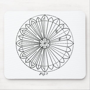 Gestaltungselement der abstrakten Blume Mousepad