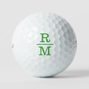 Gestapelte Golfbälle Monogram
