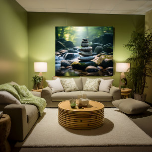 Gestapelte Steine Leinwanddruck