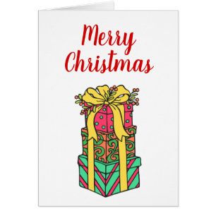 Gestapelte Weihnachtsgeschenke Weihnachten Weihnac