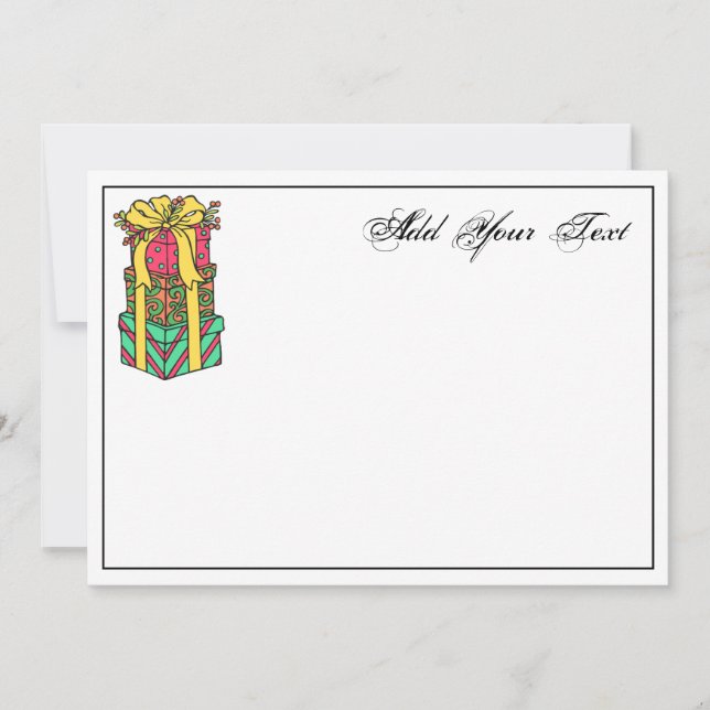 Gestapelte Weihnachtsgeschenke Weihnachten Weihnac (Vorderseite)