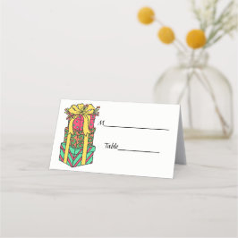 Gestapelte Weihnachtsgeschenke Weihnachten Weihnac Platzkarte