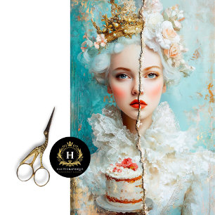 Gestärkte Frauen Art Decouation Seidenpapier