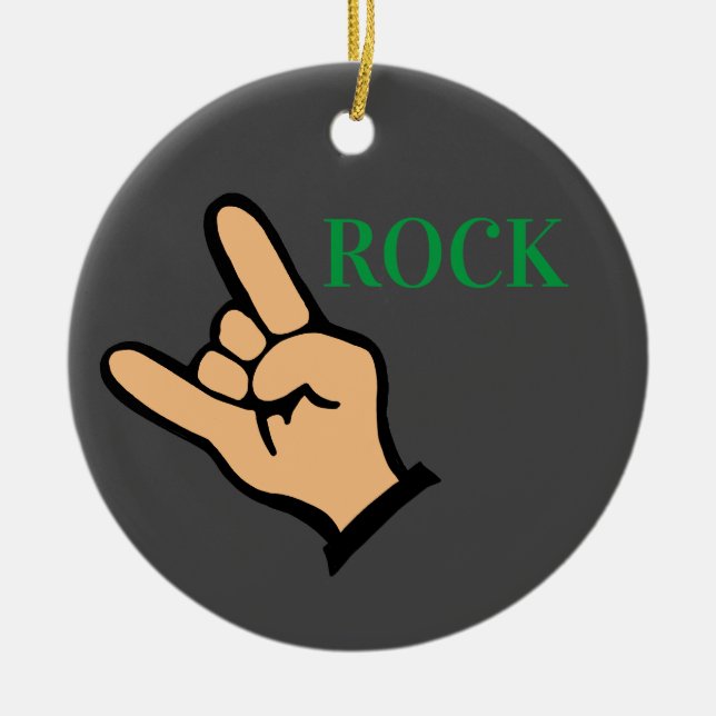 Gestein Keramik Ornament (Vorne)