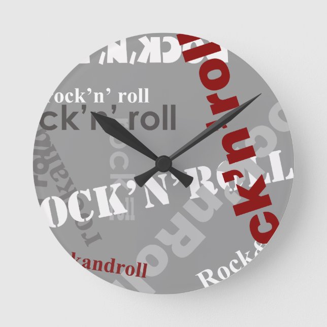 Gesteinsgestaltung Runde Wanduhr (Vorderseite)