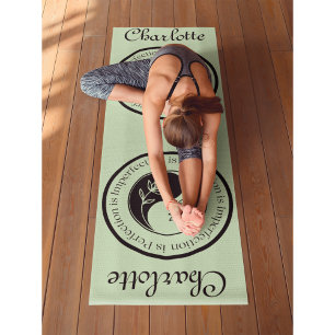 (Gestellt)Yin Yang Tea Green Workout, Pilates und Yogamatte