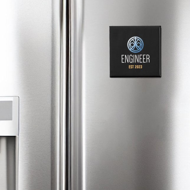 Gestellte Ingenieurin , Ingenieurstudium nach Maß Magnet (Von Creator hochgeladen)