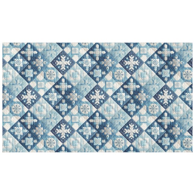 Gestepptes Weihnachtsdesign Tischdecke (Vorderseite (Horizontal))