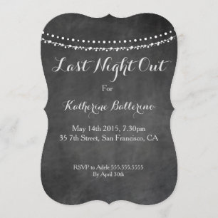 Gestern Abend heraus Einladung