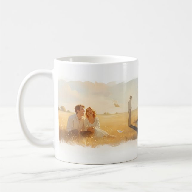 Gestern — Erinnerungen an verlorene Liebe Becher Kaffeetasse (Links)