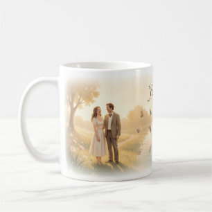 Gestern Erinnerungen und verlorene Liebesgeschicht Kaffeetasse