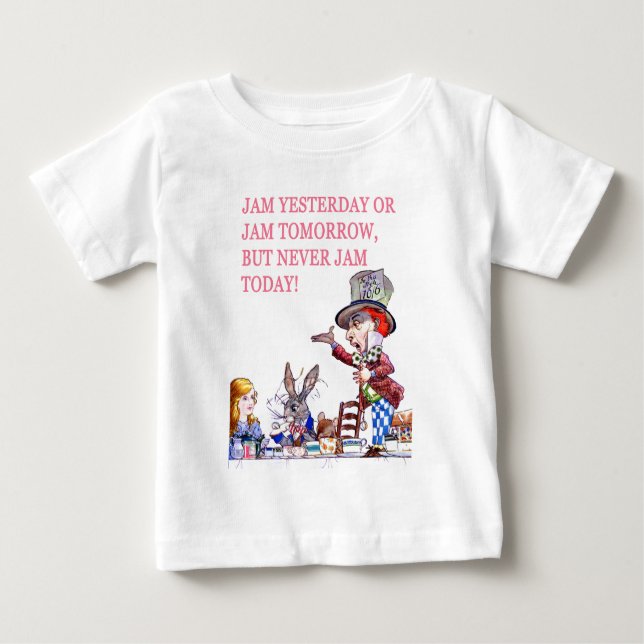 Gestern oder morgen jam, aber nie jam heute! baby t-shirt (Vorderseite)