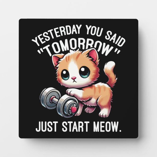 Gestern sagten Sie morgen, fangen Sie einfach an,  Fotoplatte (Vorderseite)