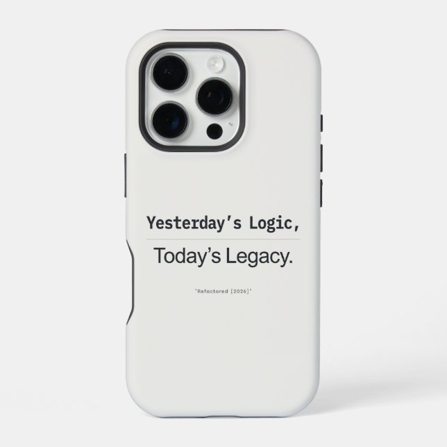 Gesternige Logik, heutiges Erbe Programmierer-Zita iPhone Hülle (Rückseite)
