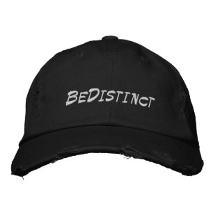 Gestickte beunruhigte Kappe (weg von der weißen