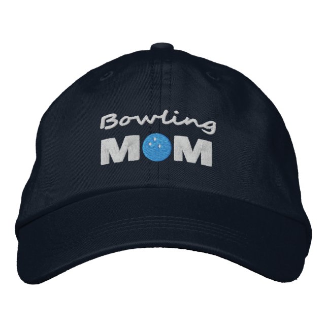 Gestickte Bowling-Mutter-Mütze Bestickte Baseballkappe (Vorderseite)