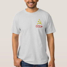 Gestickter CCCP T - Shirt