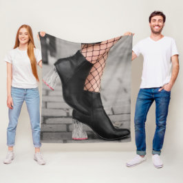 Gestiefelte und kühne Fleece-Decke Fleecedecke