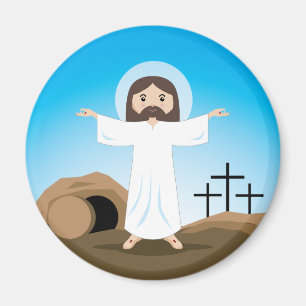 Gestiegener Christus Magnet