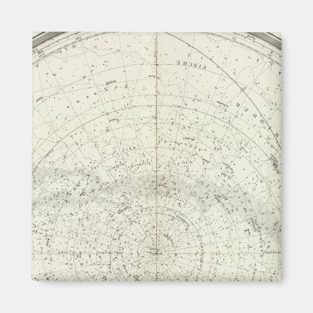 Gestirnte Himmel Nord Magnet (Vorne)