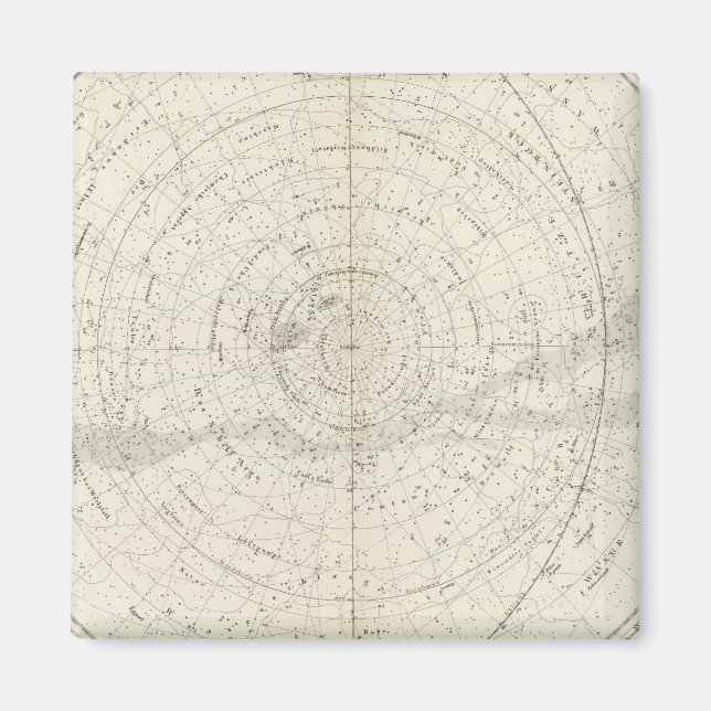 Gestirnte Himmel Sud Magnet (Vorne)