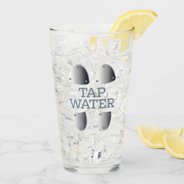 Gestochen Wasserglas Glas (Rückseite Ice)
