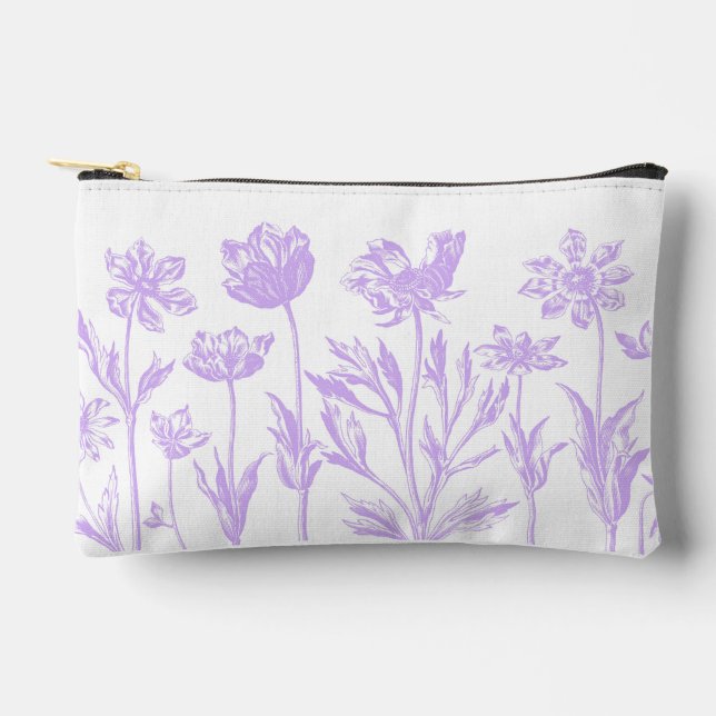 Gestohlene Blume (Lavendel) Zubehörtasche (Vorderseite)