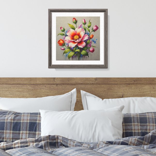 Gestohlene Leinwand Wall Art Print Design (Insitu (Schlafzimmer))