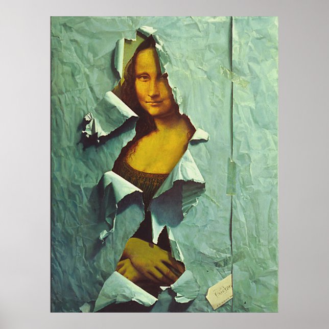 gestohlenes Mona lisa Poster ab 14.95 Uhr (Vorne)