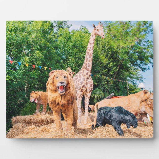 Gestopfte Tiere Fotoplatte (Vorderseite)