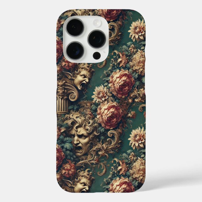 Gestörte Dekadenz – Gotische viktorianische Blumen Case-Mate iPhone Hülle (Rückseite)