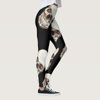 GESTÖRTE LETZTE Leggings - Schädel