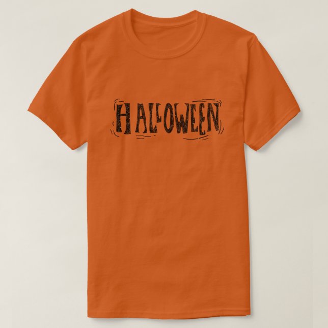 gestörter Halloween-Glitzer-T - Shirt (Design vorne)