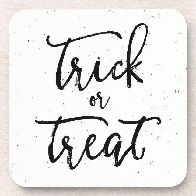 gestörter Trick oder TreatHalloween Untersetzer (Vorderseite)